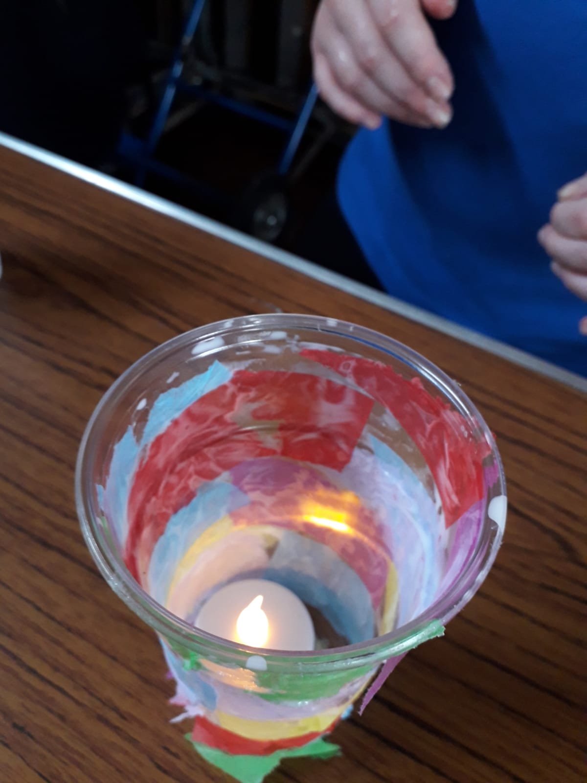 With electric tealites inside   With electric tealites inside